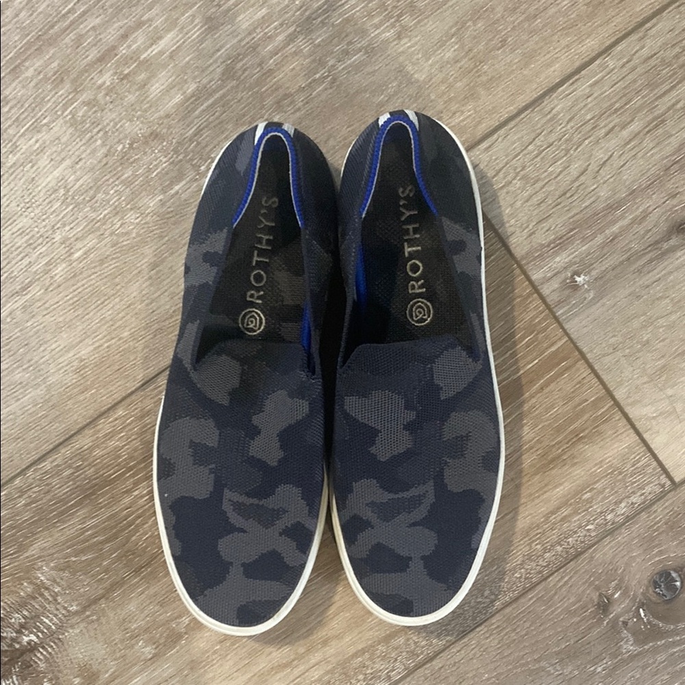 Rothy's women’s Camouflage Slip-On Shoes - Black